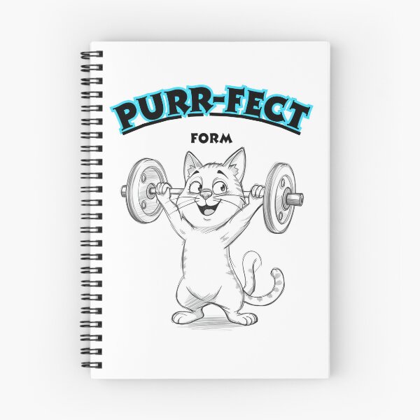 Item preview, Purr‑fect Form Cat Lifting Weights designed and sold by Snedsdigital.