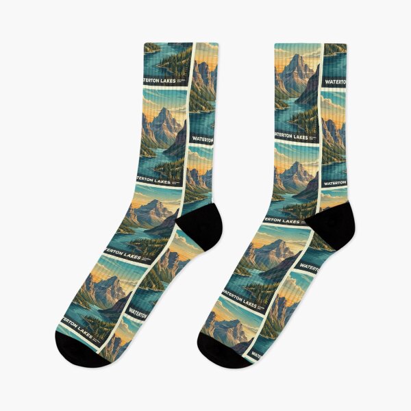 Item preview, Waterton Lakes National Park Canada Travel Vintage designed and sold by RareDeerArt.