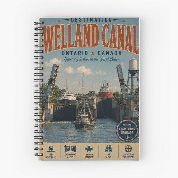 Item preview, Welland Canel Travel Destination Poster designed and sold by greatlakesimage.