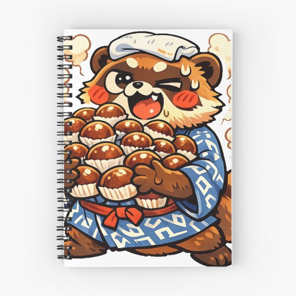 Item preview, Kawaii Tanuki with Onsen Manju Sticker | Funny Japanese Hot Spring Meme Animal designed and sold by kawaii animal store (in Japan).