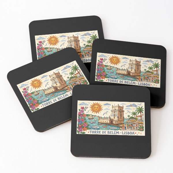 Item preview, Lisbon Belem Tower Vintage Folk Art Illustration designed and sold by Paulo Costa Dias.