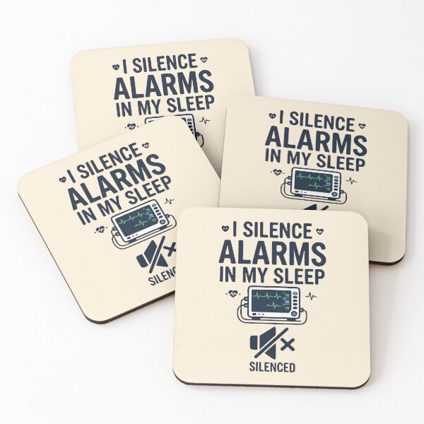 Item preview, I Silence Alarms In My Sleep Funny Nurse Gift Design designed and sold by Dantin.