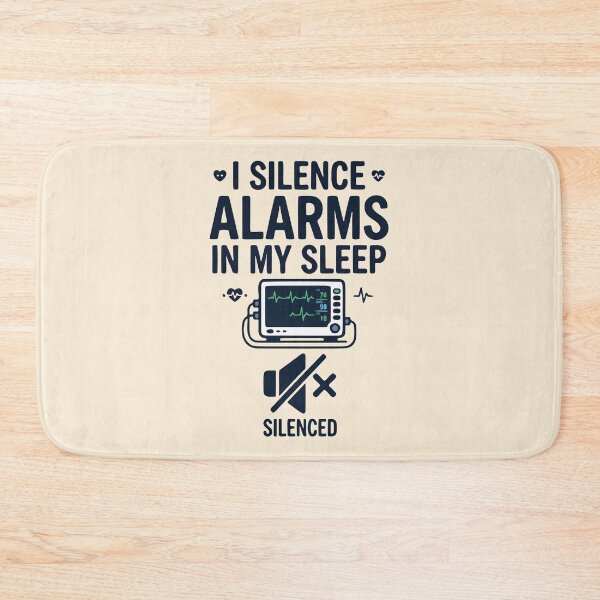 Item preview, I Silence Alarms In My Sleep Funny Nurse Gift Design designed and sold by Dantin.