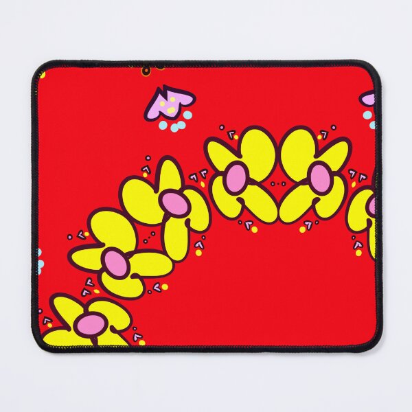 Item preview, Red and Yellow Flower Ring Mandala Pattern designed and sold by Tinsleybluebell.