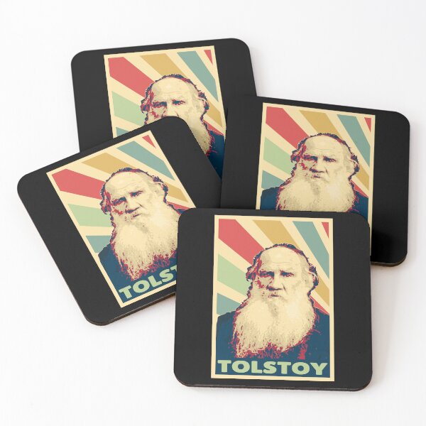 Item preview, Leo Tolstoy Portrait | Russian Author Pop Art Design designed and sold by marke770.
