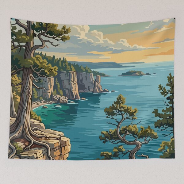 Item preview, Bruce Peninsula National Park Canada Travel Vintage designed and sold by RareDeerArt.