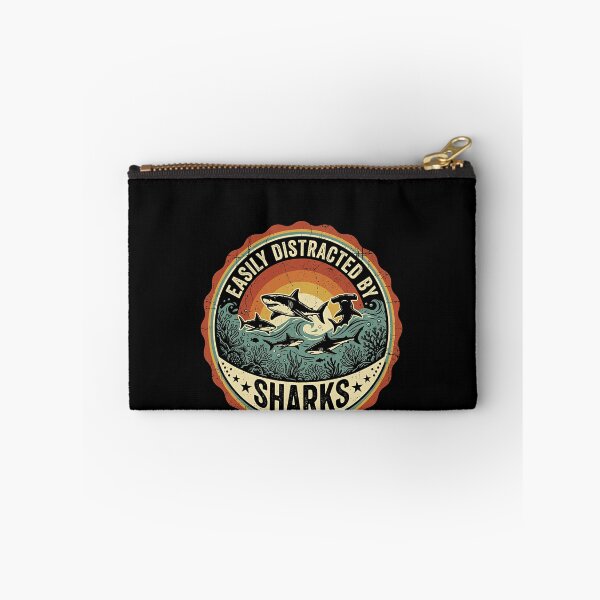 Item preview, Easily Distracted By Sharks Ocean Lover Marine Life Enthusiast designed and sold by HumansStuck12.