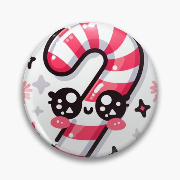 Item preview, Kawaii Christmas Candy Cane Sticker designed and sold by PastelPawsArt.