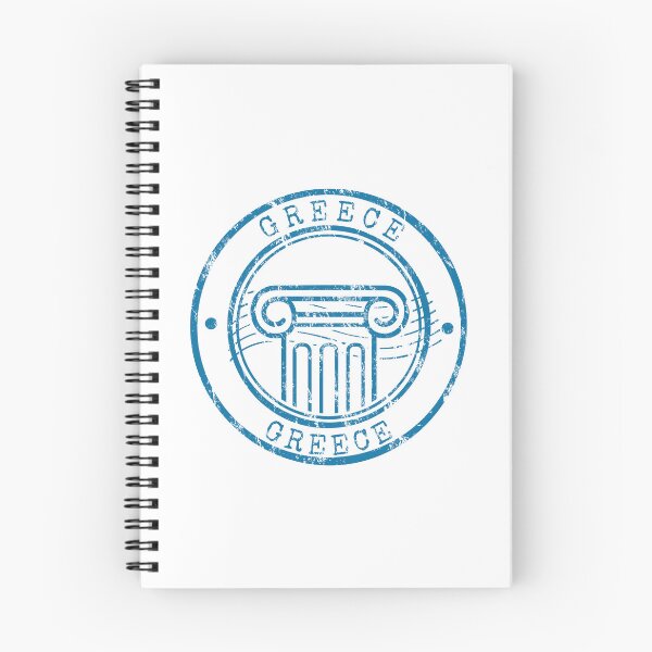 Item preview, Retro Greece Passport Stamp Ancient Column Design designed and sold by chaaval.
