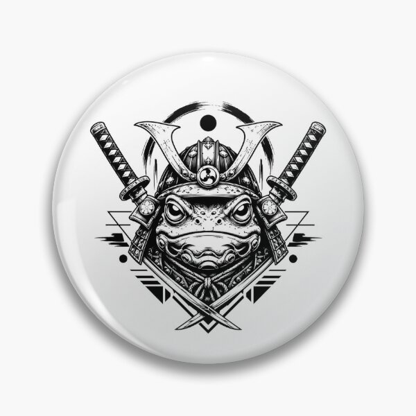 Item preview, Samurai Frog Warrior Japanese Ink Style designed and sold by the-dovlat.