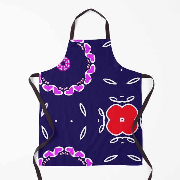 Item preview, Navy and Magenta Heart Mandala Pattern designed and sold by Tinsleybluebell.