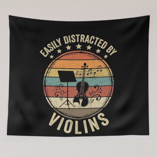 Item preview, Easily Distracted By Violins Violinist Music Lover Musician designed and sold by JonesFlora2025.