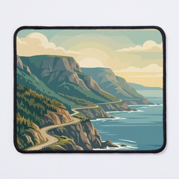 Aperçu de l'œuvre Parc national des Hautes Terres du Cap-Breton, Canada, Voyage Vintage créée et vendue par RareDeerArt.