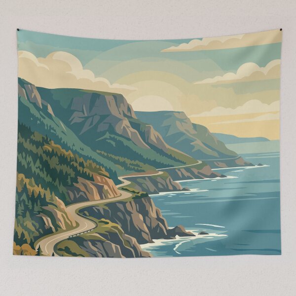 Item preview, Cape Breton Highlands National Park Canada Travel Vintage designed and sold by RareDeerArt.