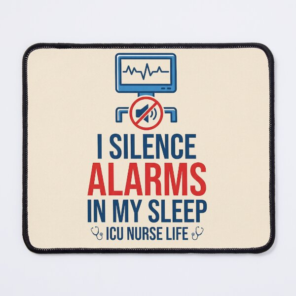 Item preview, I Silence Alarms In My Sleep Funny Nurse Gift Design designed and sold by Dantin.