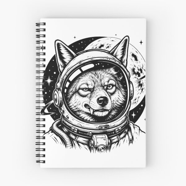 Item preview, Cosmic Wolf Astronaut Space Explorer designed and sold by the-dovlat.