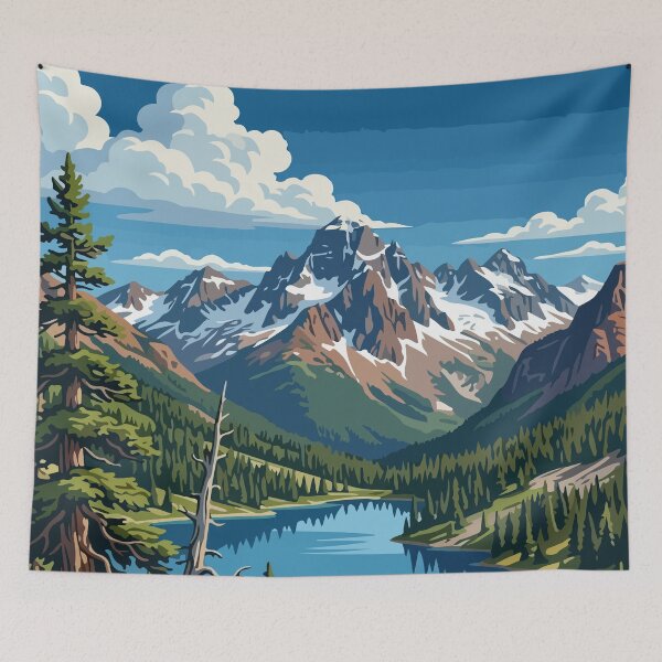 Item preview, Mount Revelstoke National Park Canada Travel Vintage designed and sold by RareDeerArt.
