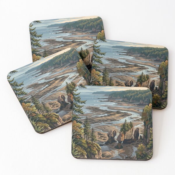 Item preview, Fundy National Park Canada Travel Vintage designed and sold by RareDeerArt.