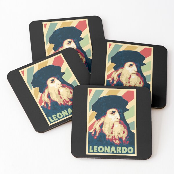 Item preview, Leonardo da Vinci Iconic Pop Art Portrait designed and sold by marke770.