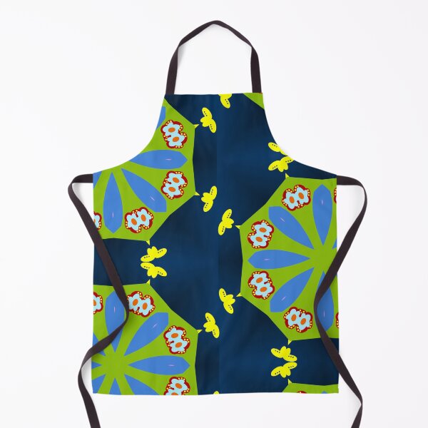 Item preview, Navy and Bold Green Mandala Pattern designed and sold by Tinsleybluebell.