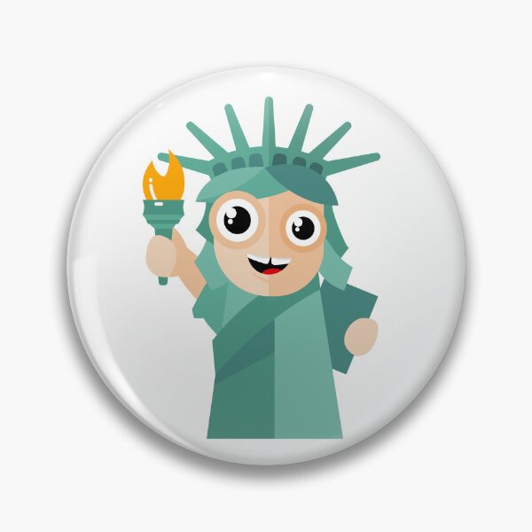 Item preview, Cute Kawaii Statue of Liberty Cartoon designed and sold by chaaval.