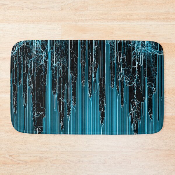 Item preview, Vines of the enchanting jungle in blue turquoise designed and sold by Segasprojects.