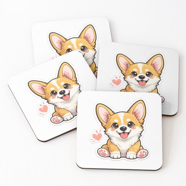 Item preview, Cute Corgi Sticker | Kawaii Pembroke Welsh Corgi Dog Cartoon designed and sold by Skedart.