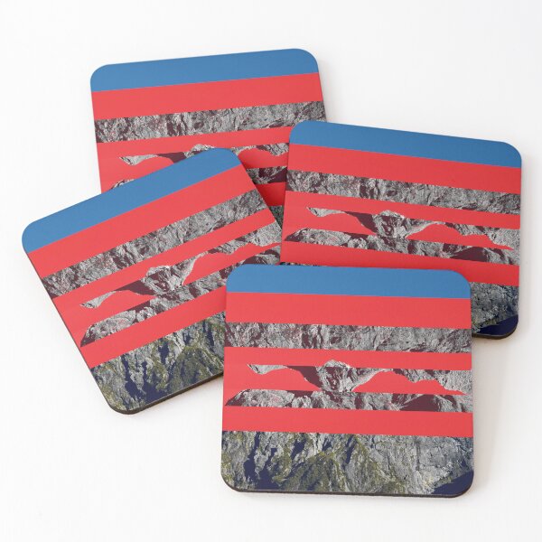 Item preview, Abstract Red Mountain Glitch Aesthetics designed and sold by pollysann.