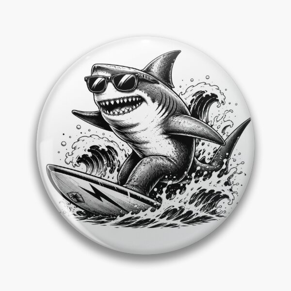 Item preview, Ride the Waves in Style Shark Surf Legend designed and sold by the-dovlat.