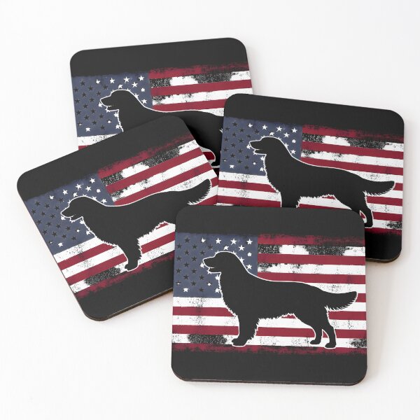 Item preview, Golden Retriever National Dog Day Shirt | Patriotic USA Flag designed and sold by PixelForge11.