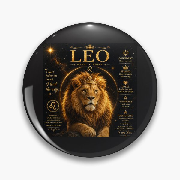 Item preview, Leo Born to Shine Zodiac Art designed and sold by Sneh024.