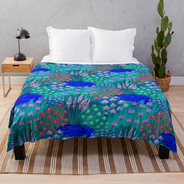 Item preview, Blue Garden - Floral Seamless Repeat Pattern designed and sold by NaliniLe.