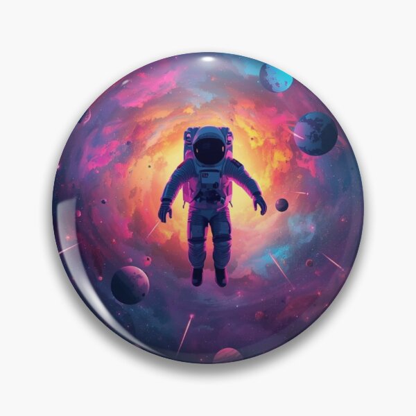 Item preview, Astronaut in Space Galaxy Nebula Colorful Cosmic Universe Illustration designed and sold by redblink store.