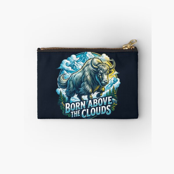 Item preview, Born Above The Clouds Majestic Yak Vintage Himalayan Mountain Retro Badge designed and sold by MT-Hub | Art for Every Soul.