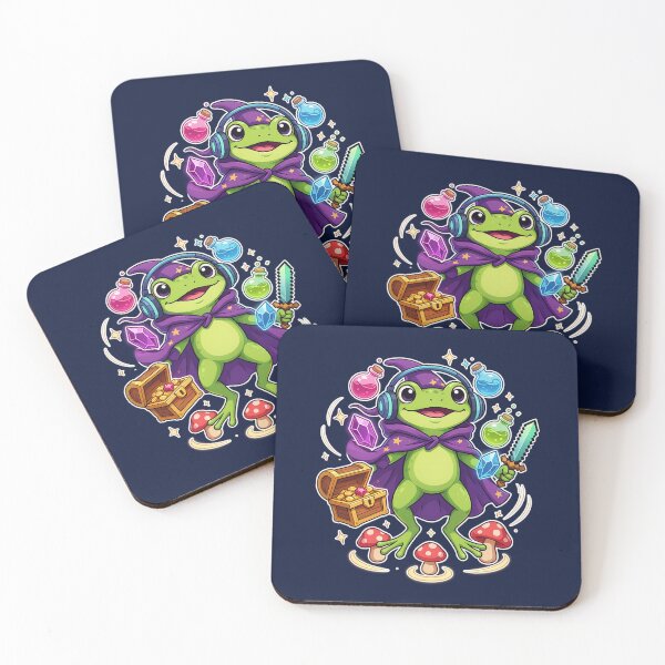 Item preview, Fantasy Gamer Frog Wizard | Cute RPG Magic Frog with Sword designed and sold by PatsiRose.