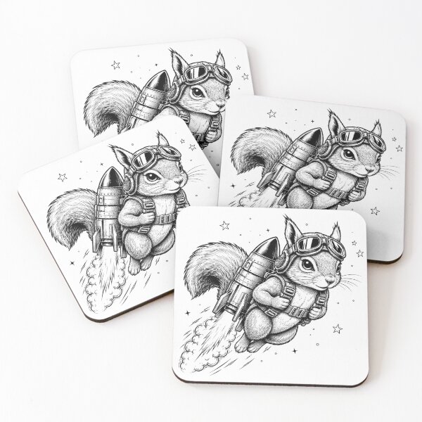 Item preview, Rocket Powered Squirrel Space Adventure designed and sold by the-dovlat.