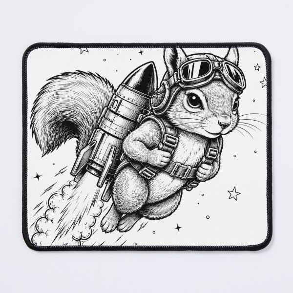 Item preview, Rocket Powered Squirrel Space Adventure designed and sold by the-dovlat.