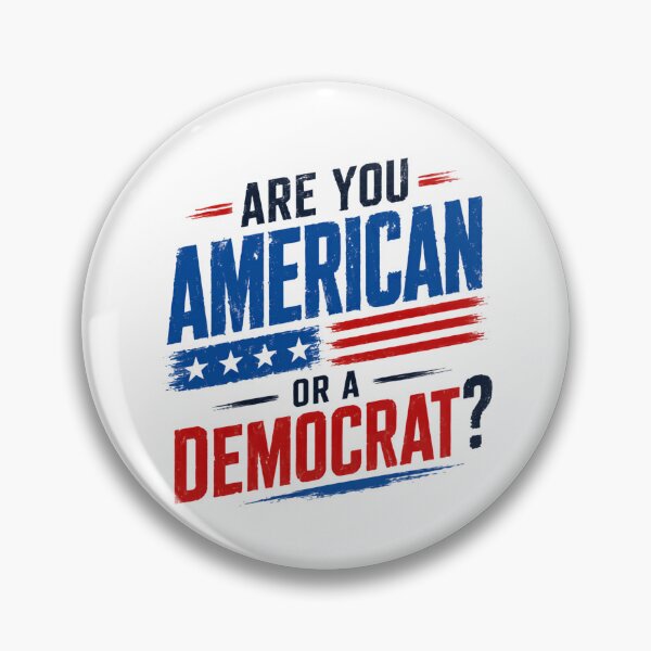 Item preview, Are You American Or A Democrat? Patriot Conservative Political Voter designed and sold by HumansStuck12.