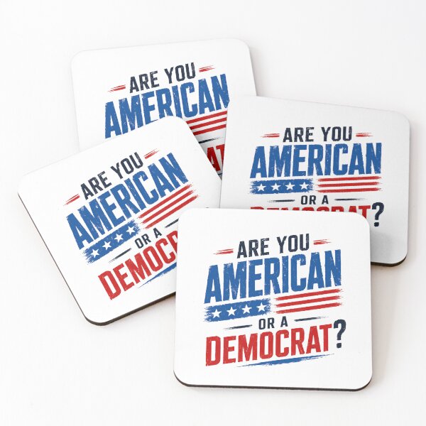 Item preview, Are You American Or A Democrat? Patriot Conservative Political Voter designed and sold by HumansStuck12.