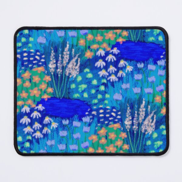 Item preview, Vibrant Blue Garden - Floral Seamless Repeat Pattern designed and sold by NaliniLe.