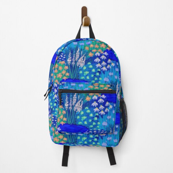 Item preview, Vibrant Blue Garden - Floral Seamless Repeat Pattern designed and sold by NaliniLe.