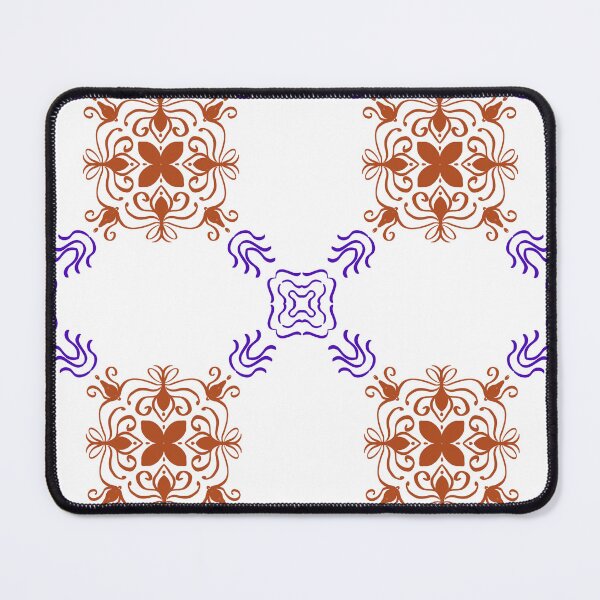 Item preview, Mediterranean ceramic tile style repeating texture for wallpaper or fabric. designed and sold by AjjimaJKM.