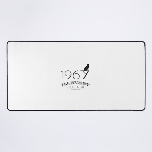 Item preview, 1967 numbers and black cat on white background ,7 lives harvest designed and sold by wallartofmio.