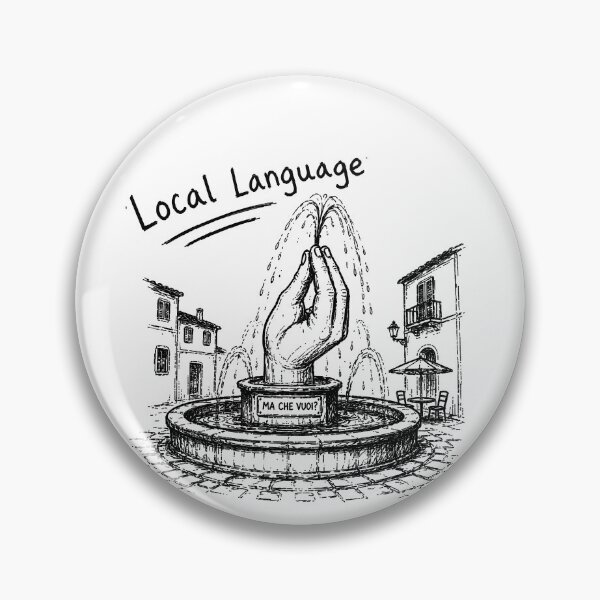 Item preview, Local Language Italian Hand Gesture Funny Travel Vintage Design designed and sold by MonkiFlipp.