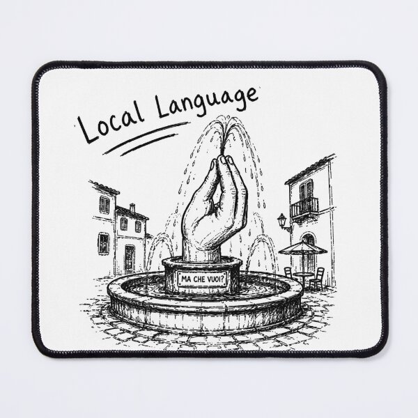 Item preview, Local Language Italian Hand Gesture Funny Travel Vintage Design designed and sold by MonkiFlipp.