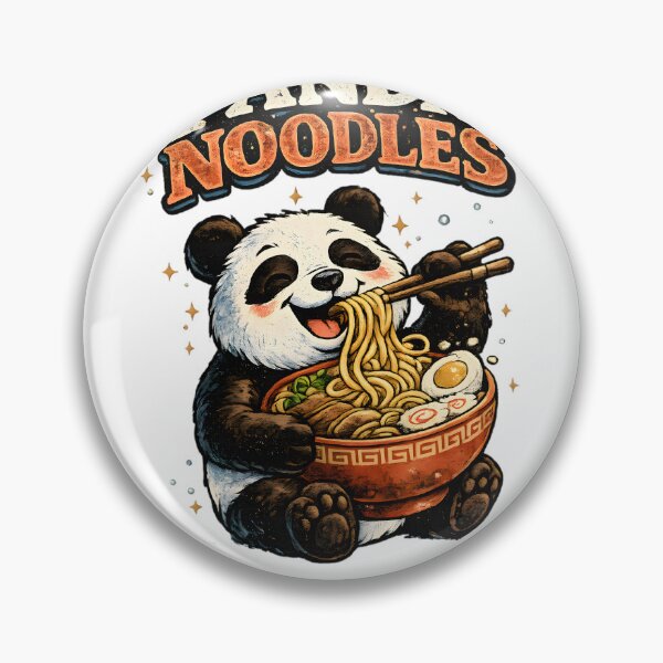 Item preview, Panda Noodles Vintage Mascot designed and sold by Drofted.