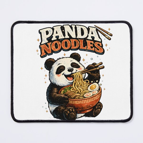 Item preview, Panda Noodles Vintage Mascot designed and sold by Drofted.