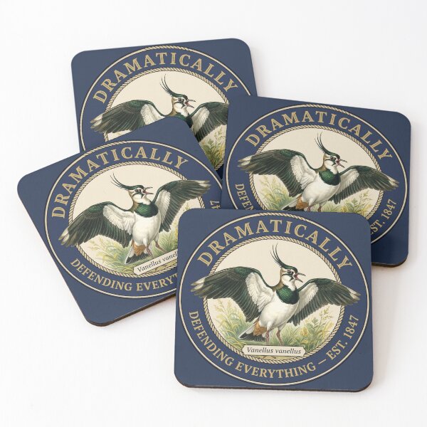 Item preview, Dramatically Defending Everything Lapwing Humor Badge designed and sold by CalmCapy Co.