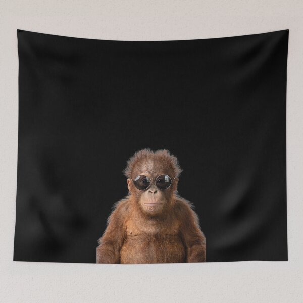 Item preview, Cute Baby Orangutan Wearing Sunglasses Funny designed and sold by RareLavender.