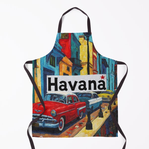 Item preview, Havana – Vintage Painted Travel Art Print | Cuba Classic Car Poster designed and sold by OzzFrequency.